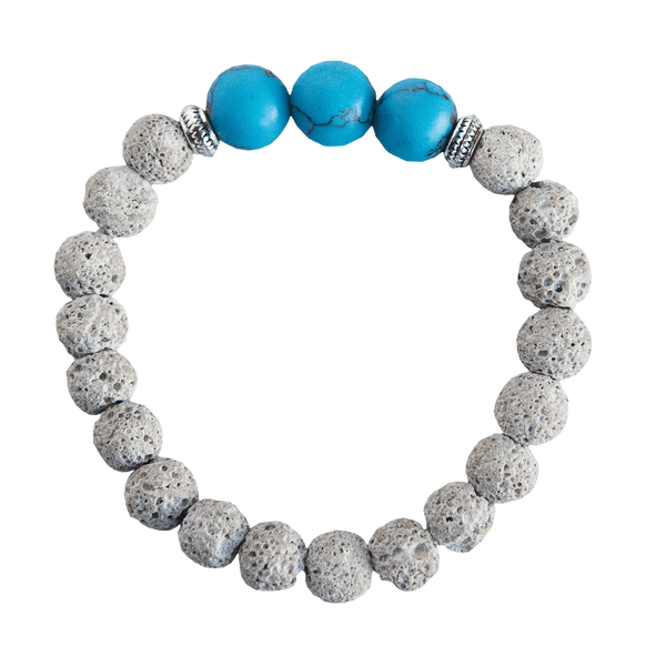 Lava Stone Diffuser Bracelet White