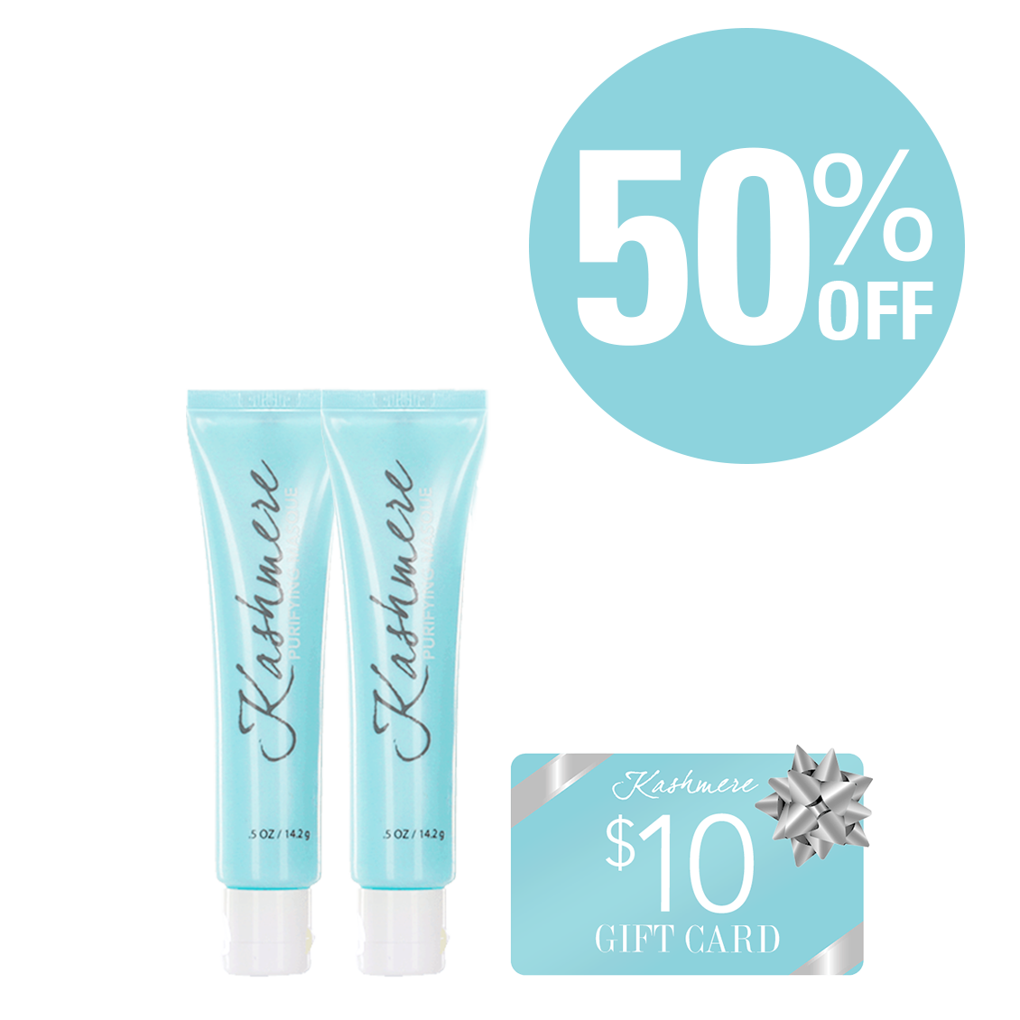 50% Off Purifying Masque Samples + $10 Gift Card